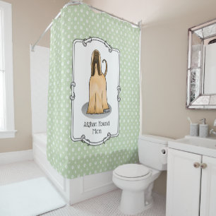 Afghan Hound Mum Afghan Mum (fawn) Cute Dog Mum Shower Curtain