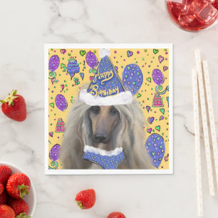 AFGHAN HOUND NAPKIN