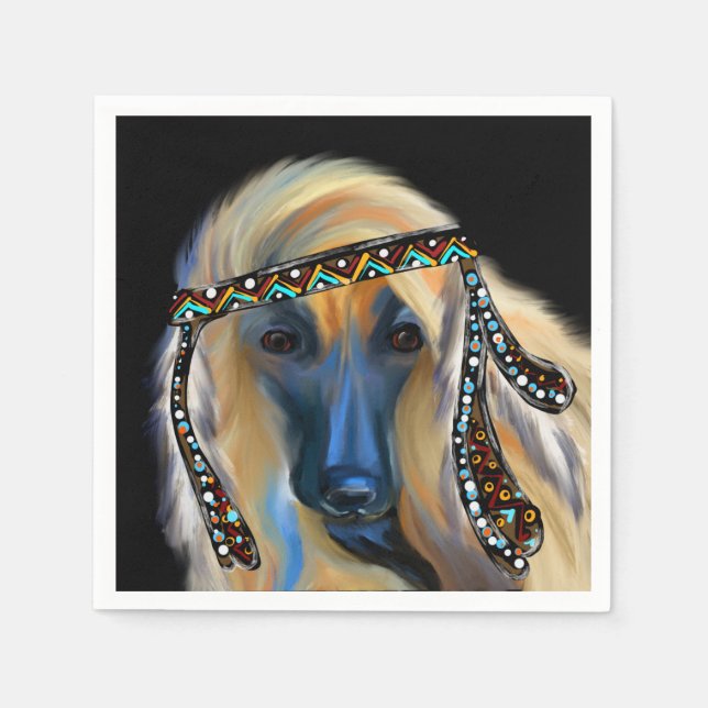 Afghan Hound       Napkin (Front)