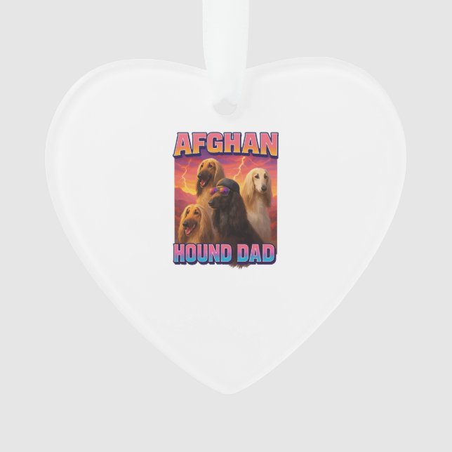 Afghan Hound Ornament (Front)