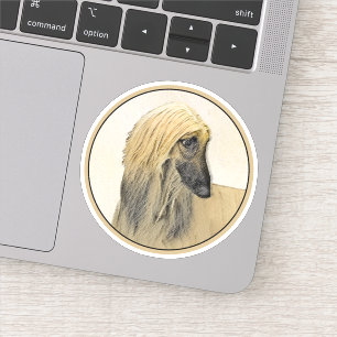 Afghan Hound Painting - Cute Original Dog Art