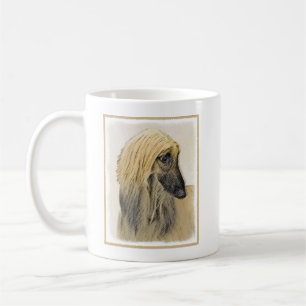 Afghan Hound Painting - Cute Original Dog Art Coffee Mug