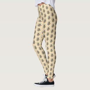 Afghan Hound Painting - Cute Original Dog Art Legg Leggings