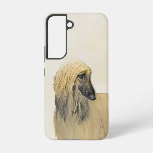 Afghan Hound Painting - Cute Original Dog Art Samsung Galaxy Case