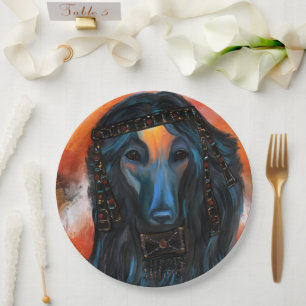 Afghan Hound       Paper Plate