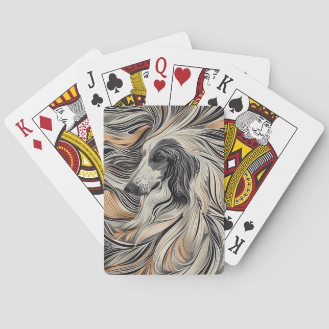 Afghan Hound Playing Cards (Back)