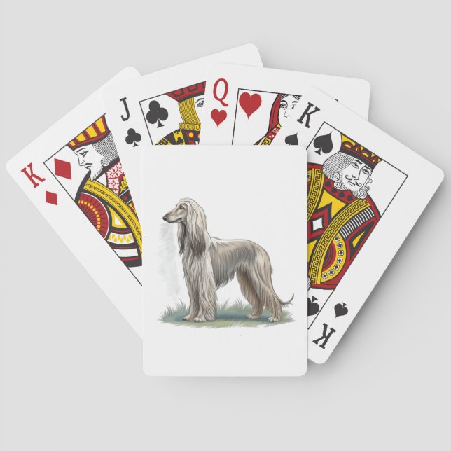 Afghan Hound Playing Cards (Back)