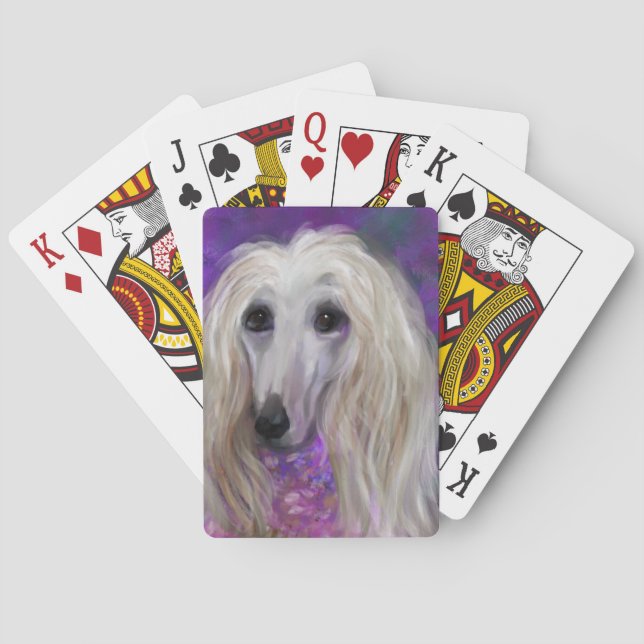  AFGHAN HOUND  PLAYING CARDS (Back)