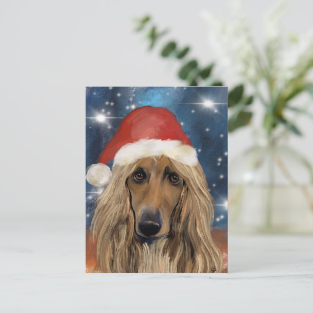  AFGHAN HOUND    POSTCARD (Standing Front)