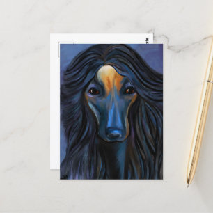 Afghan Hound   Postcard