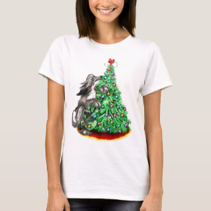Afghan Hound Reach Goals Black T-Shirt