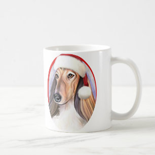 Afghan Hound Red Santa Coffee Mug