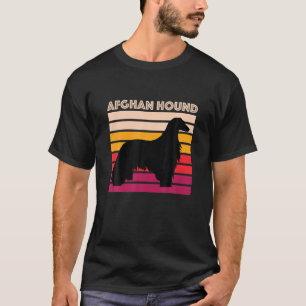 Afghan Hound Retro Dog Mum Dad Gift Vintage Afghan T-Shirt