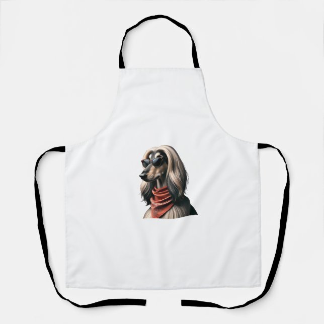 Afghan Hound Shirt Dog Mum Dad Balkh Baluchi Tee D Apron (Front)