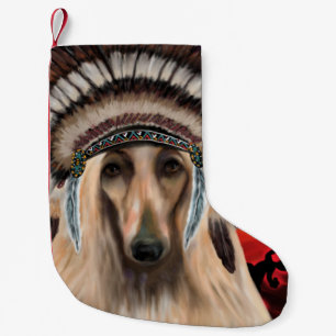 Afghan Hound Small Christmas Stocking