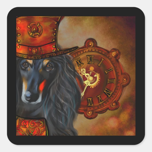 Afghan Hound  Square Sticker (Front)