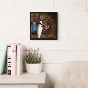 Afghan Hound Square Wall Clock