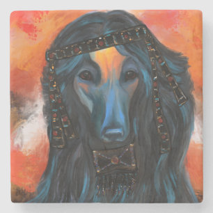 Afghan Hound            Stone Coaster