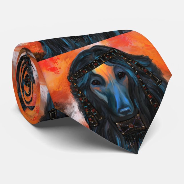 Afghan Hound         Tie (Rolled)