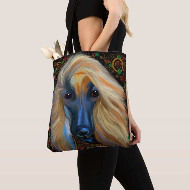 Afghan Hound    Tote Bag (Close Up)