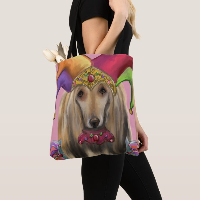 AFGHAN HOUND TOTE BAG (Close Up)