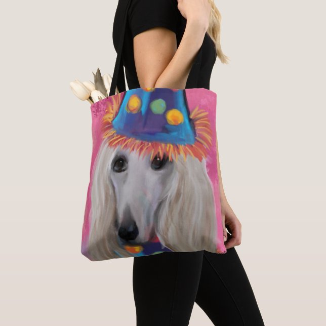  AFGHAN HOUND      TOTE BAG (Close Up)