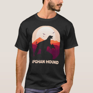 Afghan Hound under Moon for Halloween Costume T-Shirt