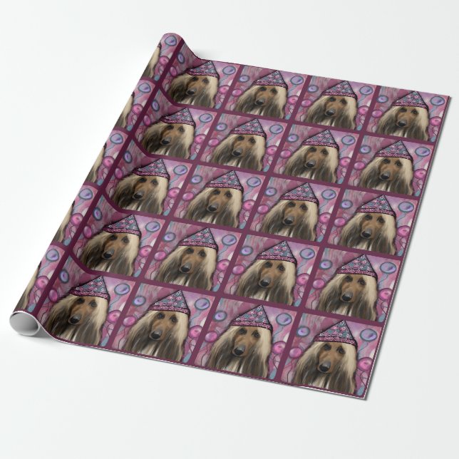 Afghan Hound            Wrapping Paper (Unrolled)