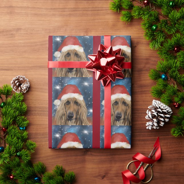  AFGHAN HOUND    WRAPPING PAPER (Holiday Gift)