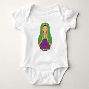 Afghan Matryoshka Baby Bodysuit