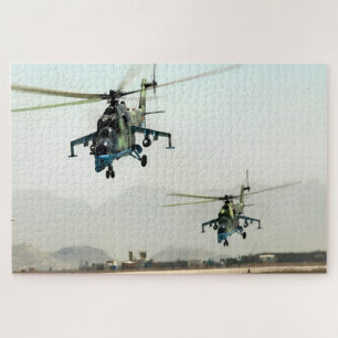 Afghan Mil Mi-24 Hind – Historic Attack Helicopter Jigsaw Puzzle
