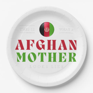 Afghan Mother Looks Like Afghanistan Flag Mothers Paper Plate