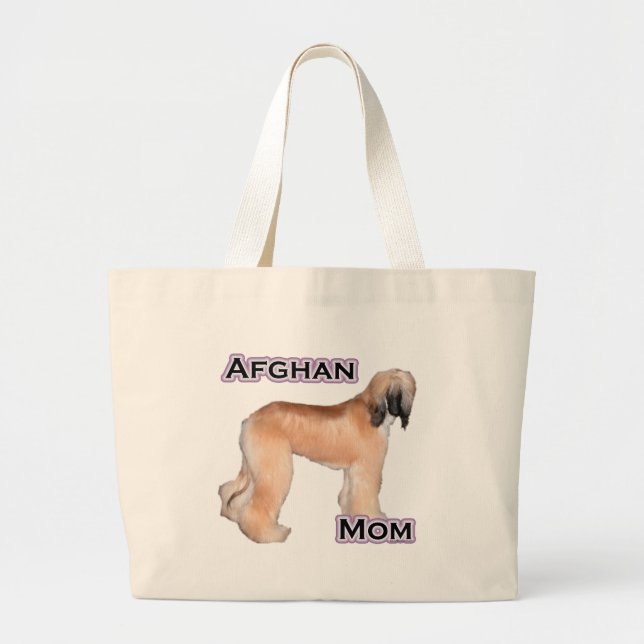 Afghan Mum 4 Large Tote Bag (Front)