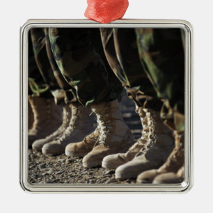 Afghan National Army Air Corp Soldiers Metal Tree Decoration