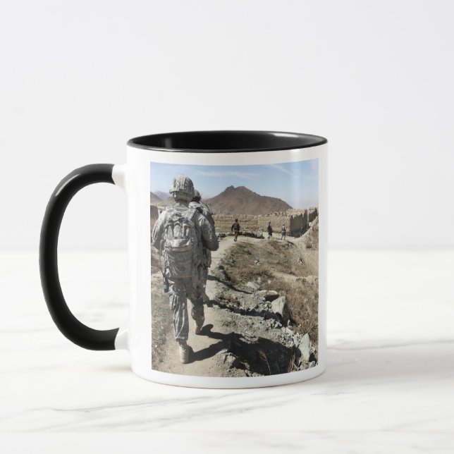 Afghan National Army and US soldiers Mug (Left)