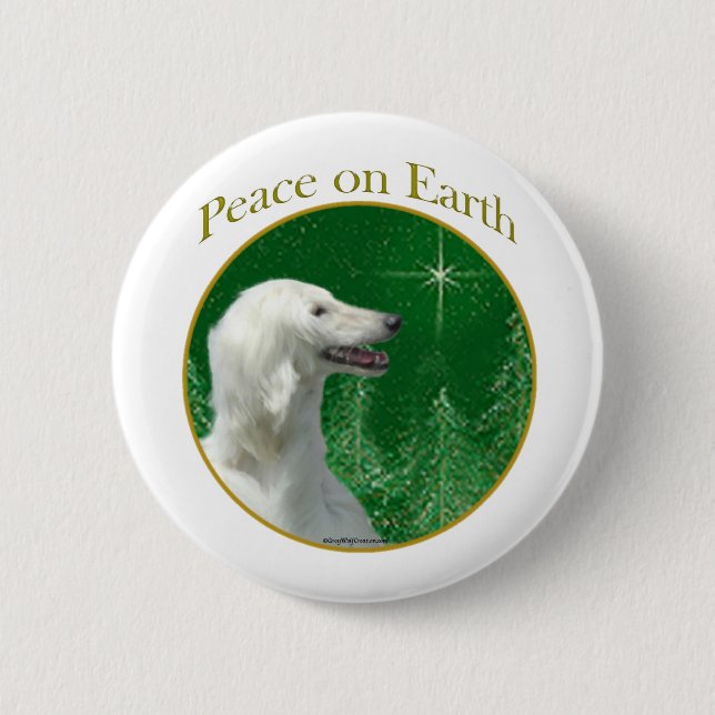 Afghan Peace 6 Cm Round Badge (Front)