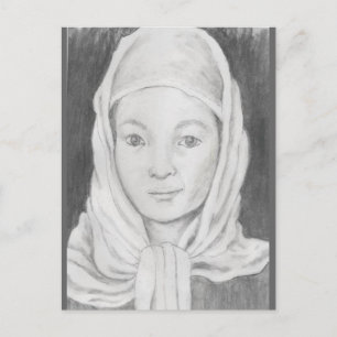 Afghan Schoolgirl Postcard