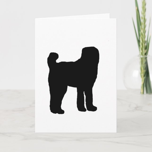 afghan shepherd silhouette card (Front)