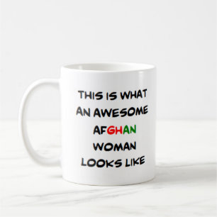 afghan woman, awesome coffee mug