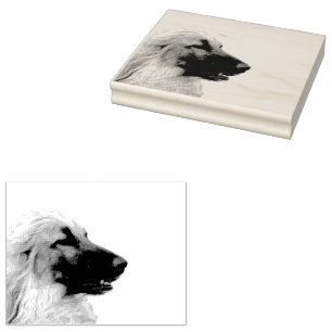 Afghanischer Windhund Rubber Stamp