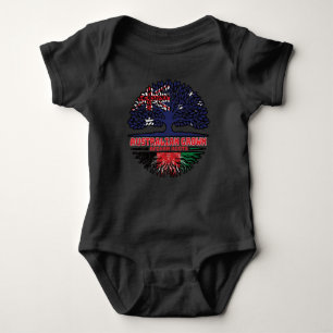 Afghanistan Afghan Australian Australia Tree Roots Baby Bodysuit