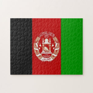 Afghanistan - Afghan flag - Jigsaw Puzzle