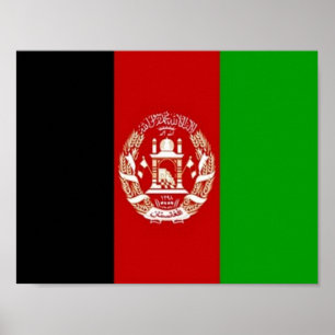 Afghanistan - Afghan flag - Poster