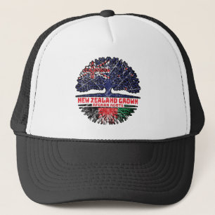 Afghanistan Afghan New Zealander New Zealand Tree Trucker Hat