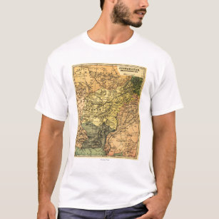 Afghanistan and Surrounding Countries Map T-Shirt