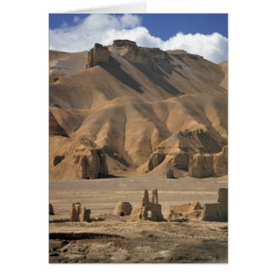 Afghanistan, Bamian Valley. Ancient earthen