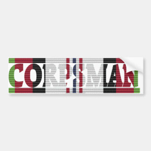 Afghanistan Campaign Medal Ribbon Corpsman Sticker