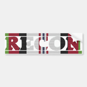 Afghanistan Campaign Ribbon Recon Bumper Sticker