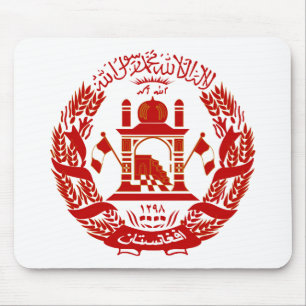 Afghanistan Coat of Arms Mouse Pad