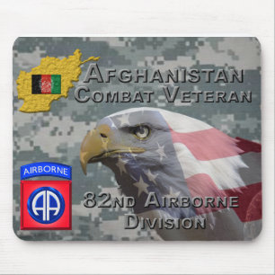 “Afghanistan Combat Veteran” - 82nd Airborne Divis Mouse Pad